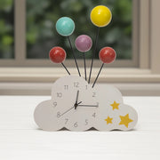 Whimsical Cloud and Balloon - Wall Clock | Hanging Clock | Decorative Clock | Home Decor | Wall Decor | Decor